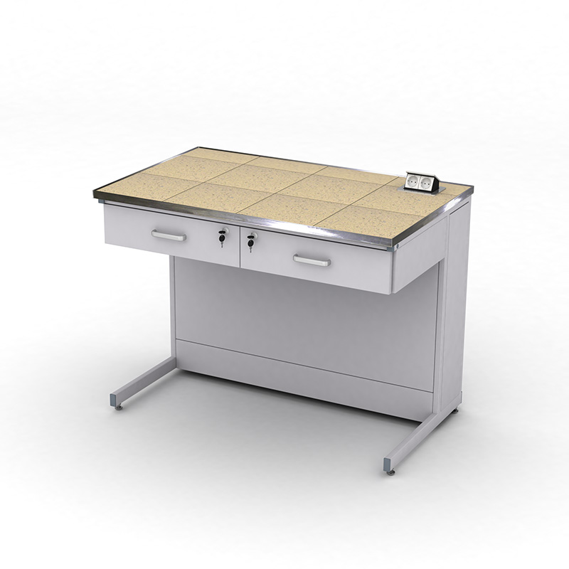 Cтіл демонстраційний лабораторний ЕКСПЕРТ з розетками, 1200х750х900, керамограніт, арт. 141-08.210